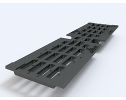 Cast Iron Slot Grate to Channels of 100 Series